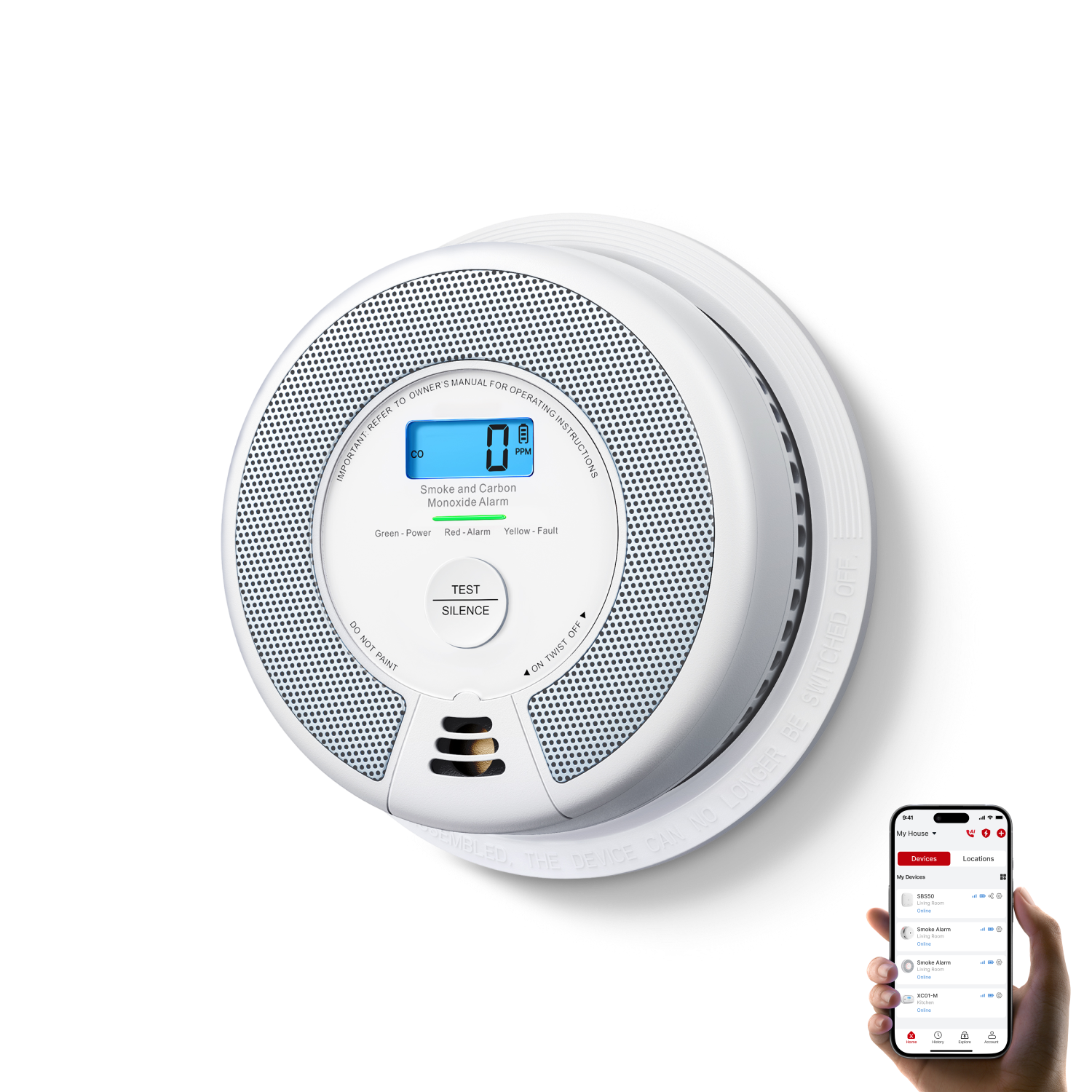 SC07-WX Smart Smoke and CO Alarm