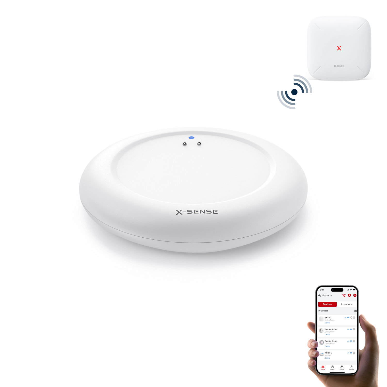 SWS0A Wi-Fi Water Leak Alarm with Smart App Control | X-Sense