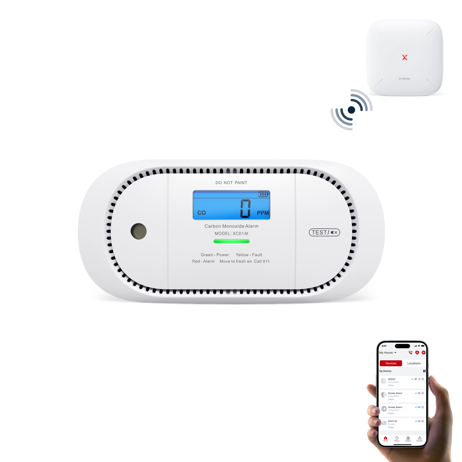 XC01-M Smart Carbon Monoxide Alarm | X-Sense