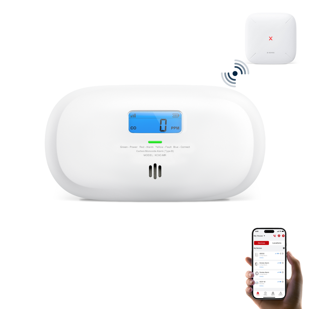 XC0C-MR Interconnected Smart Carbon Monoxide Alarm