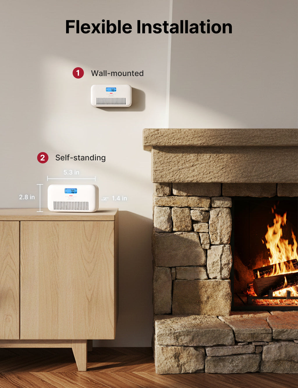 XC0M-iR Smart Carbon Monoxide Alarm with Voice Alerts