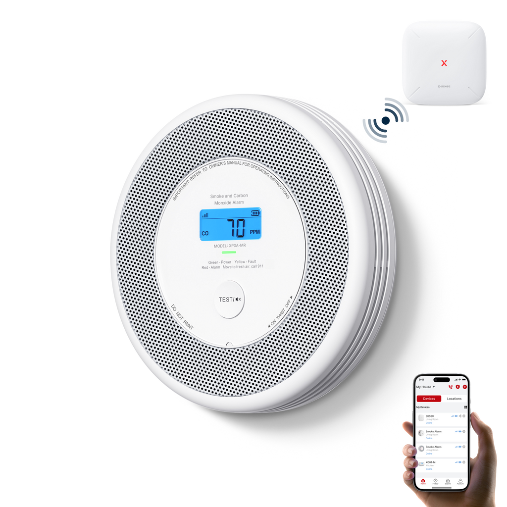XP0A-MR Wi-Fi Smoke and Carbon Monoxide Detector | X-Sense