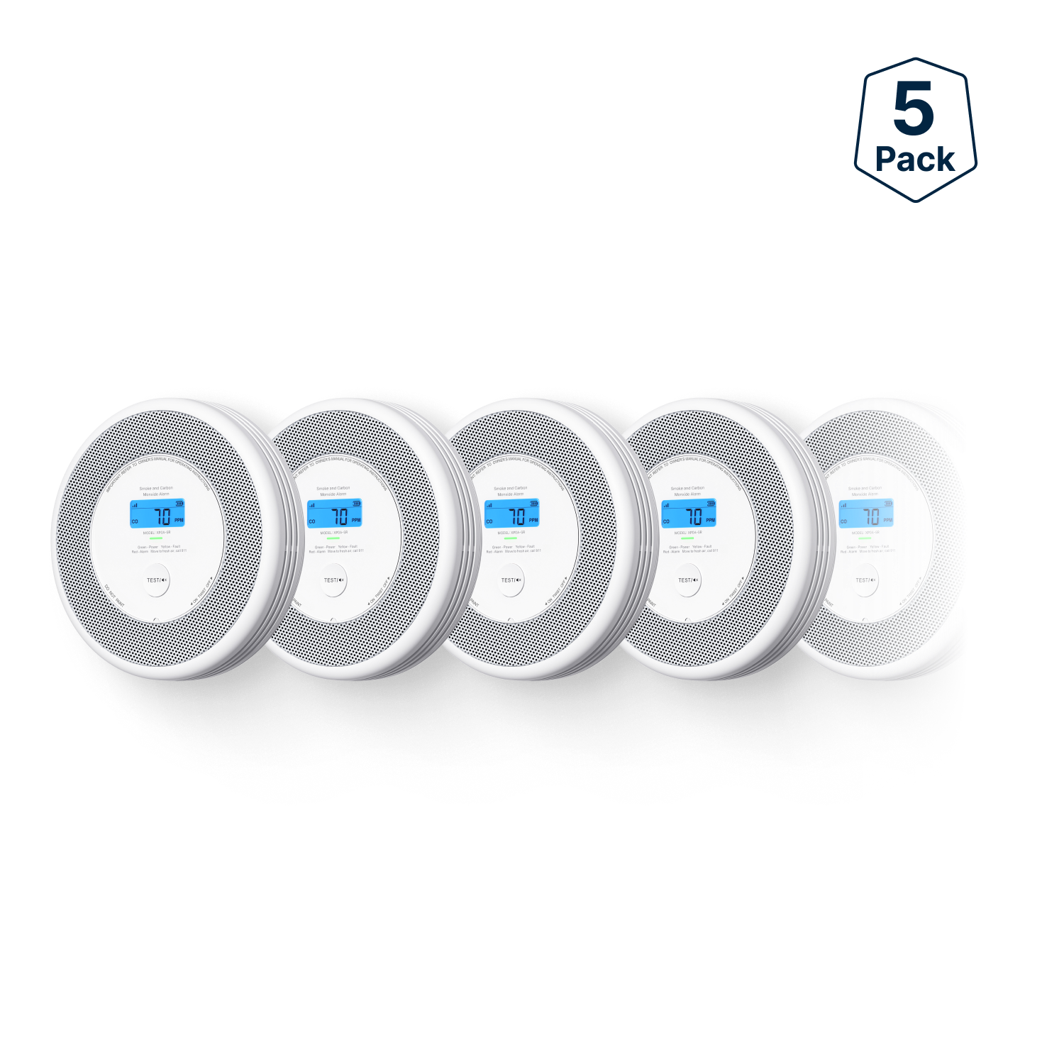 XP0A-SR Standalone Smoke and CO Alarm with Voice Alerts