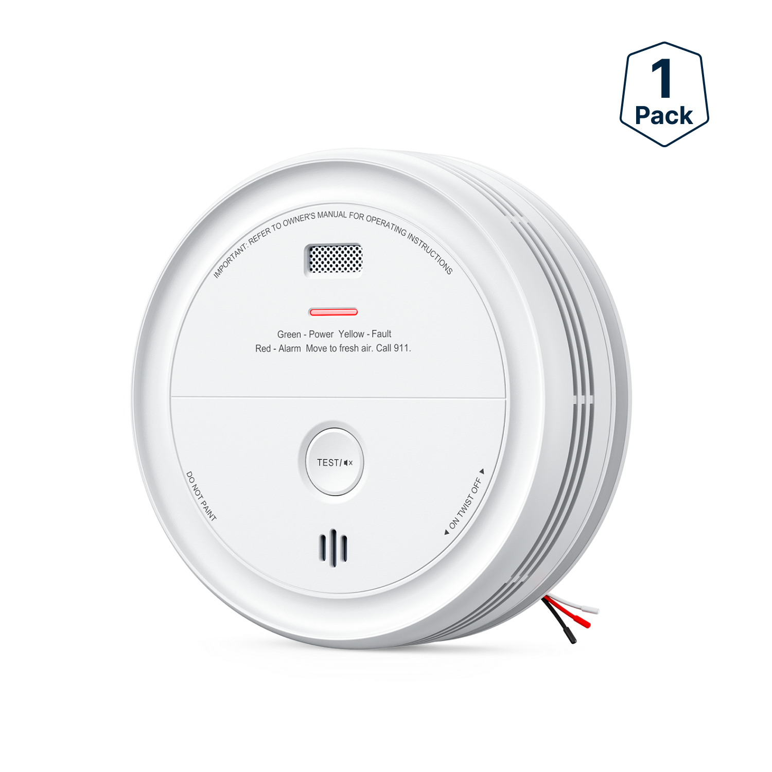 XP0J-iA Smart Hardwired Smoke and CO Alarm with Voice Alerts