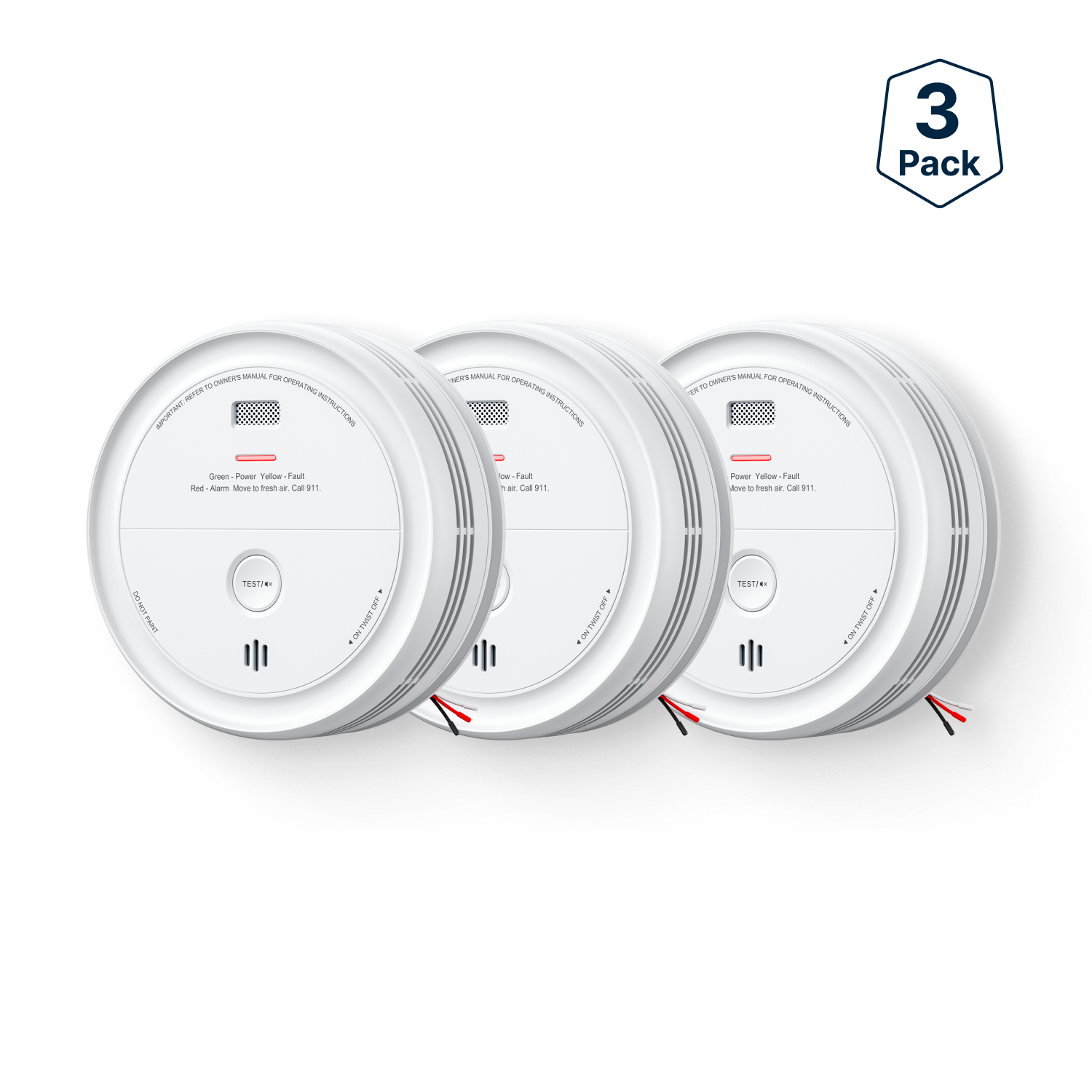 XP0J-iA Smart Hardwired Smoke and CO Alarm with Voice Alerts