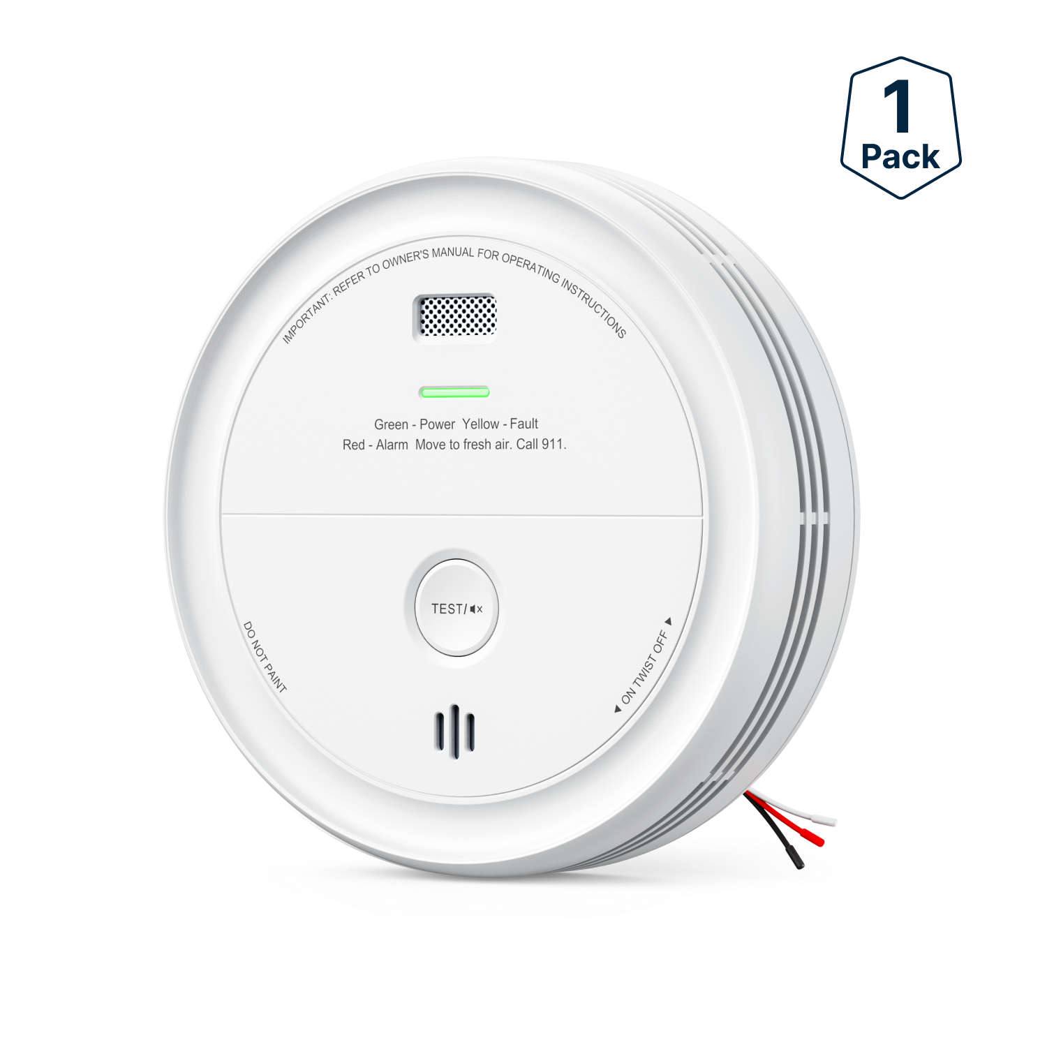 XP0J-SA Hardwired Smoke and CO Alarm with Voice Alerts