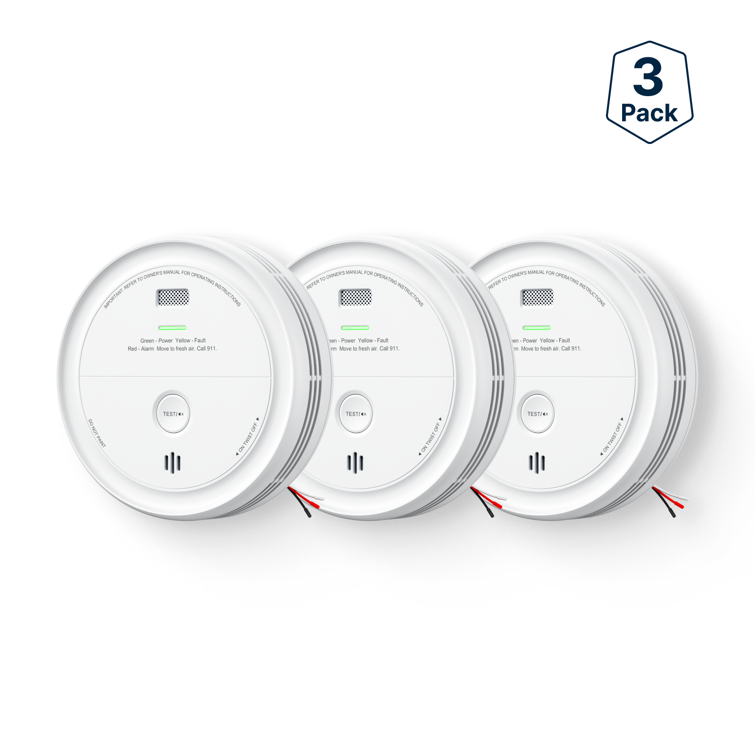 XP0J-SA Hardwired Smoke and CO Alarm with Voice Alerts