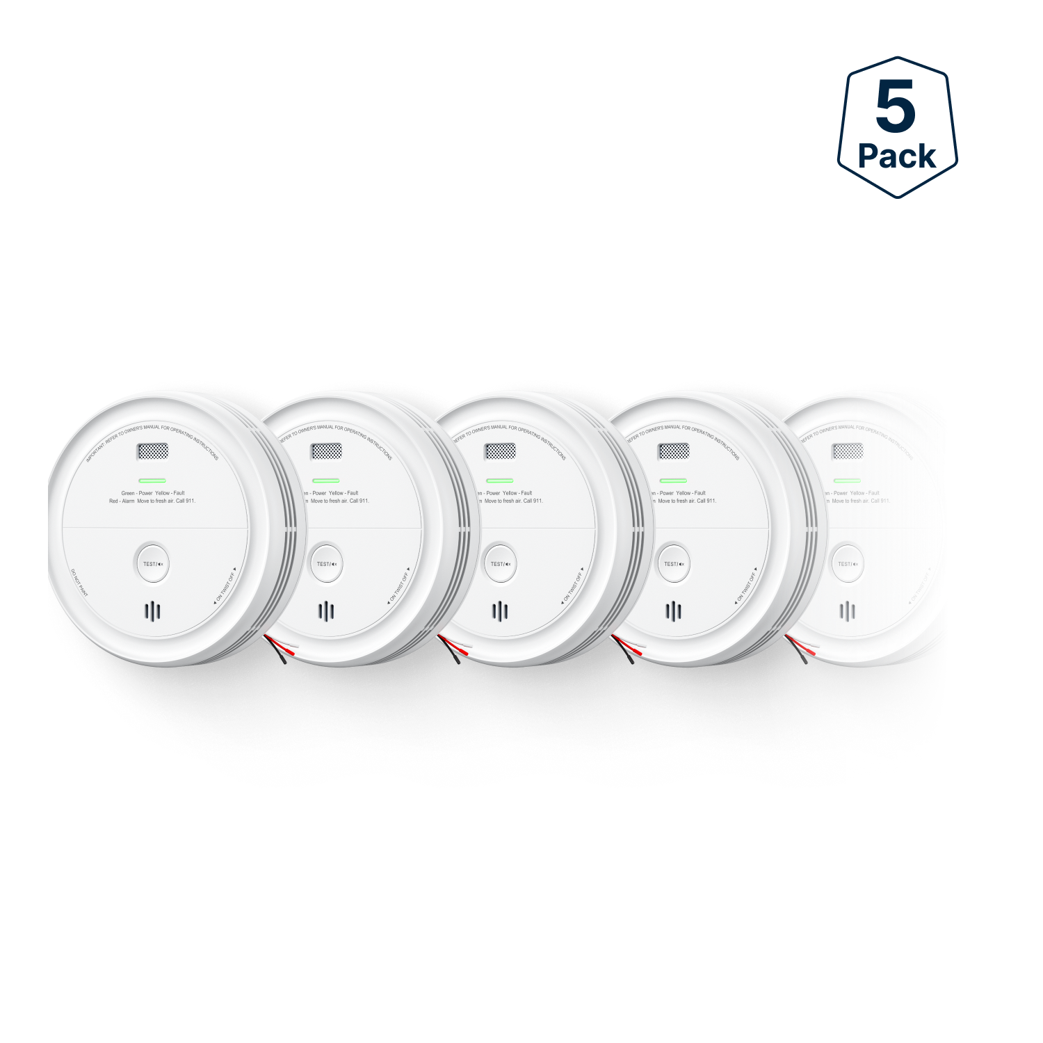 XP0J-SA Hardwired Smoke and CO Alarm with Voice Alerts