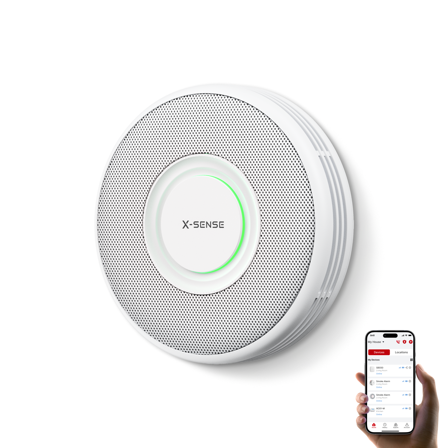 XS0B-iR Smart Smoke Alarm with Voice Alerts