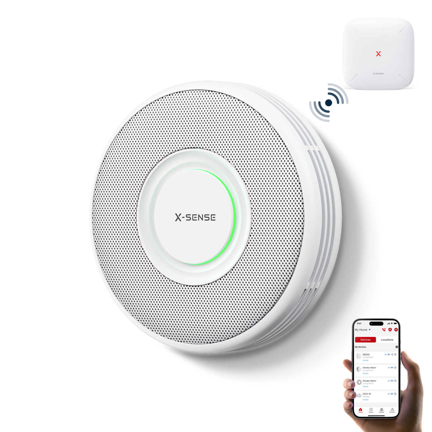 XS0B-MR Smart Smoke Detector with Voice Alarm | X-Sense
